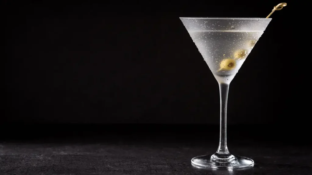 Drink com vodka Martini
