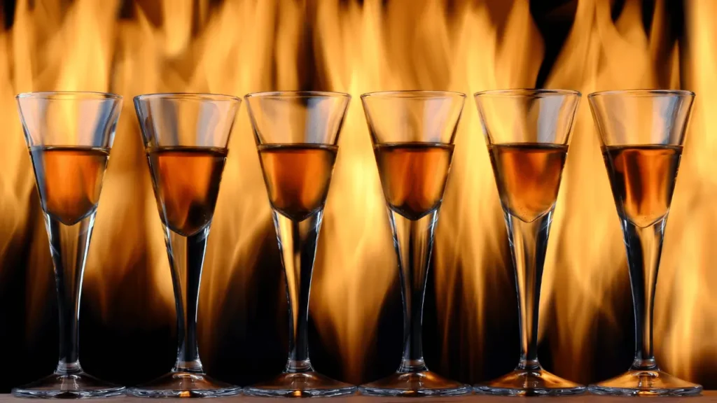 cocktail flamejante